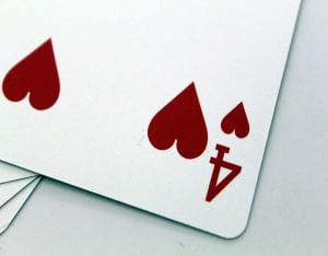 Four of hearts card