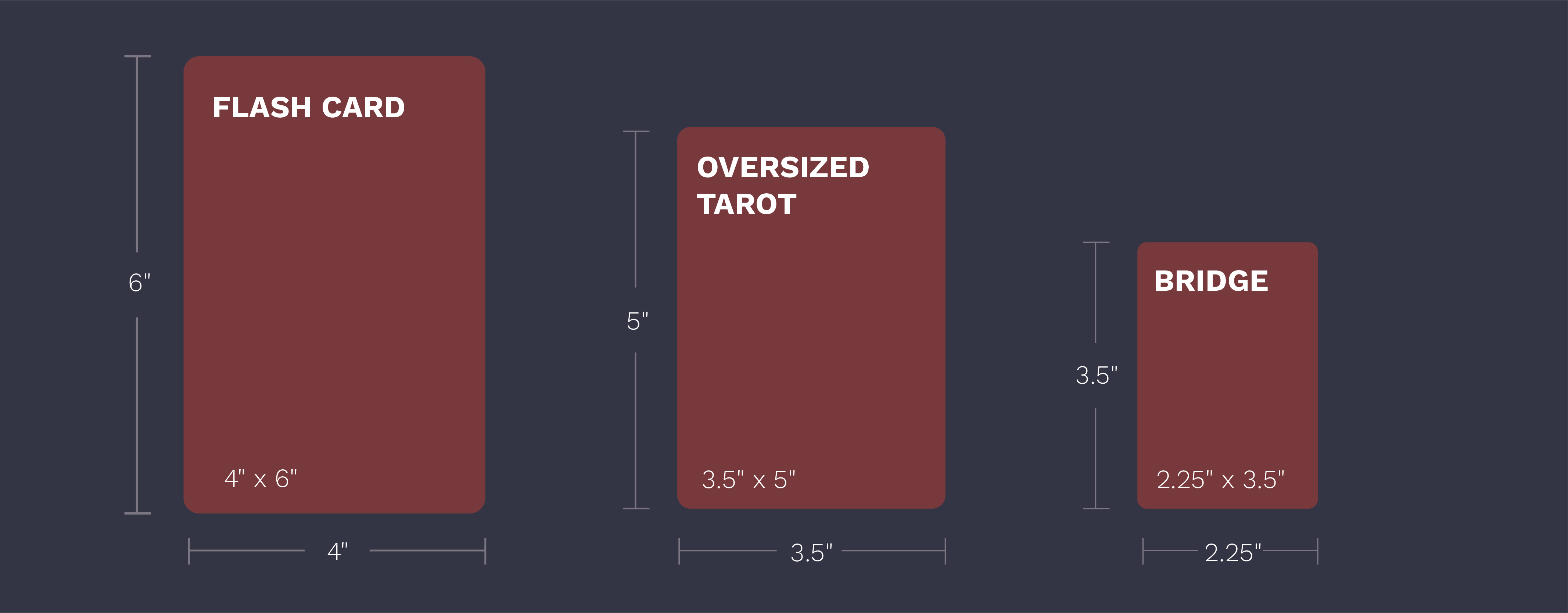 Card sizes non standard