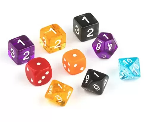 Dice Colors and Size