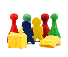 We offer a wide variety of game pieces in many shapes, colors, and materials.