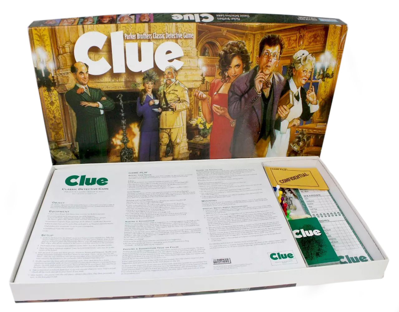 Game box edition of a recent clue