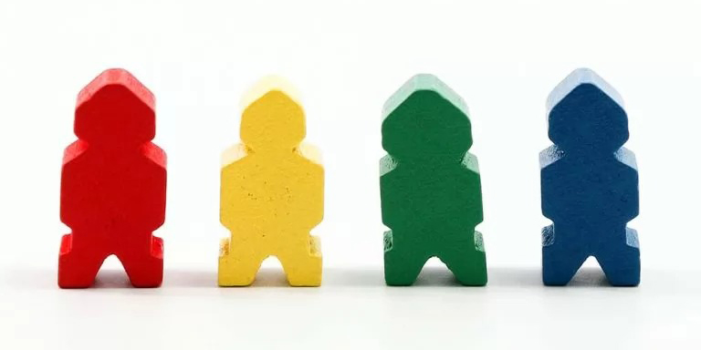 Meeples Board Game Pieces Person shaped board game pieces.