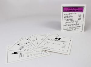 Monopoly property cards